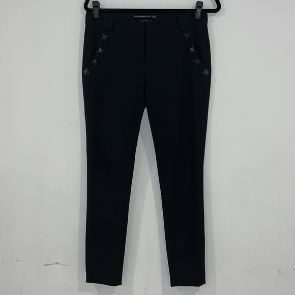 Mackage Black Low Rise studded trousers size 4 - Picture 2 of 14